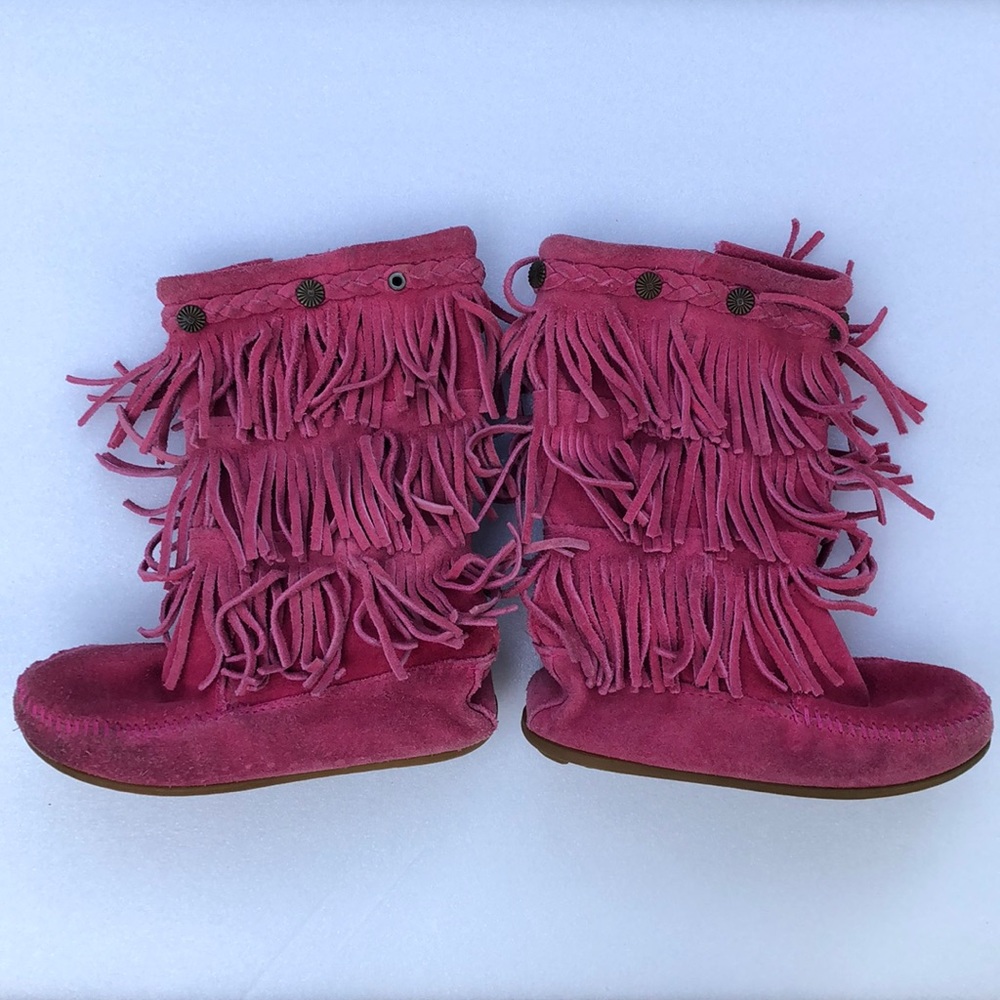 Girls size 10-11 pink boots